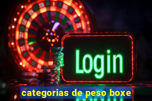 categorias de peso boxe